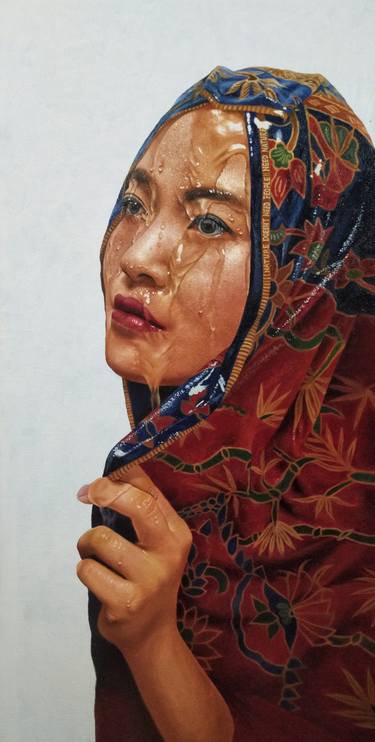 Print of Women Paintings by Abd Latif Maulan