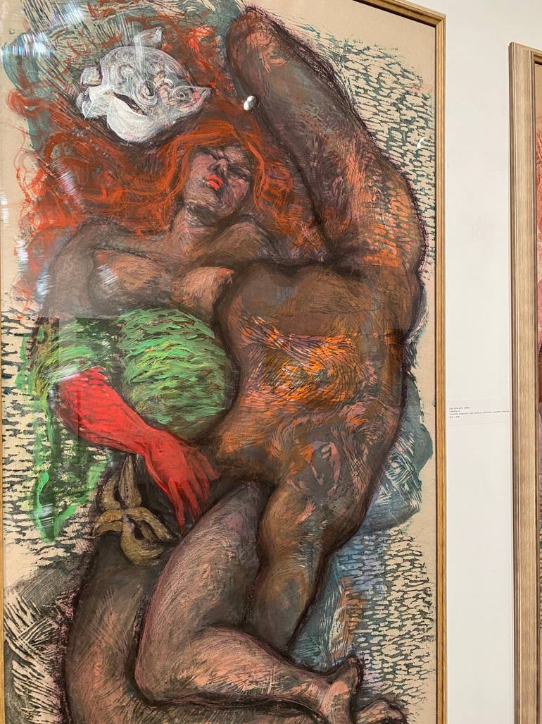 Original Figurative Erotic Mixed Media by Lea Jerlagić