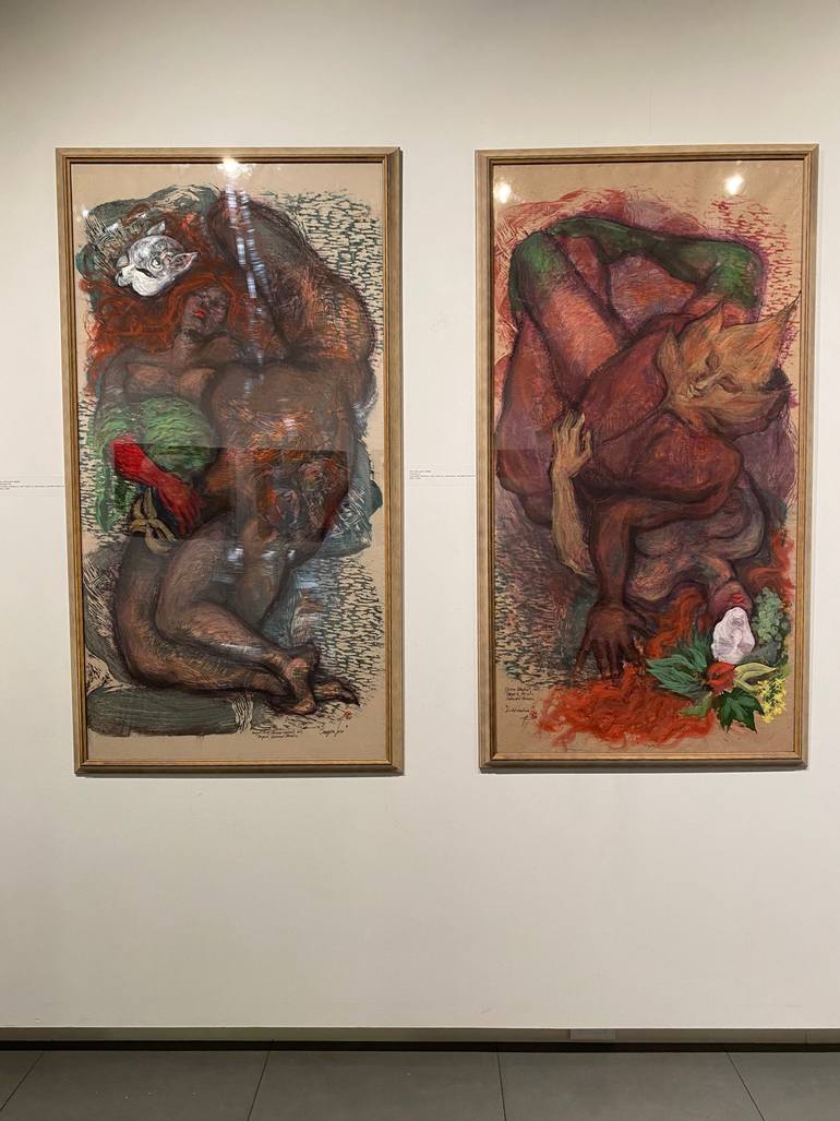 Original Figurative Erotic Mixed Media by Lea Jerlagić