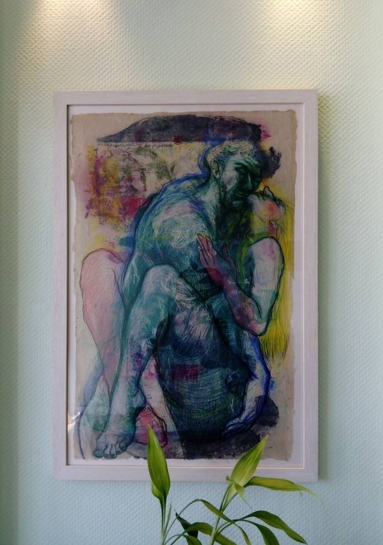 Original Expressionism Erotic Drawing by Lea Jerlagić