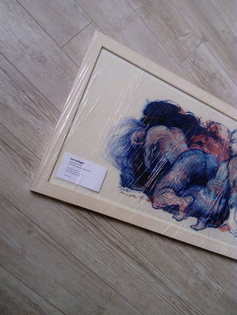 Original Expressionism Erotic Drawing by Lea Jerlagić