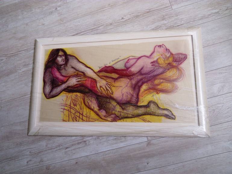 Original Figurative Erotic Drawing by Lea Jerlagić