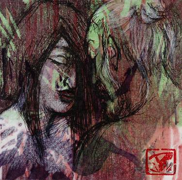 Original Expressionism Erotic Drawings by Lea Jerlagić