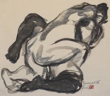 Original Figurative Erotic Drawings by Lea Jerlagić