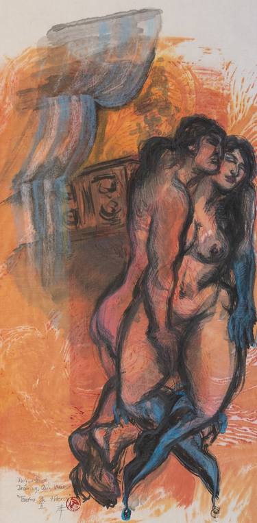 Original Figurative Erotic Drawings by Lea Jerlagić