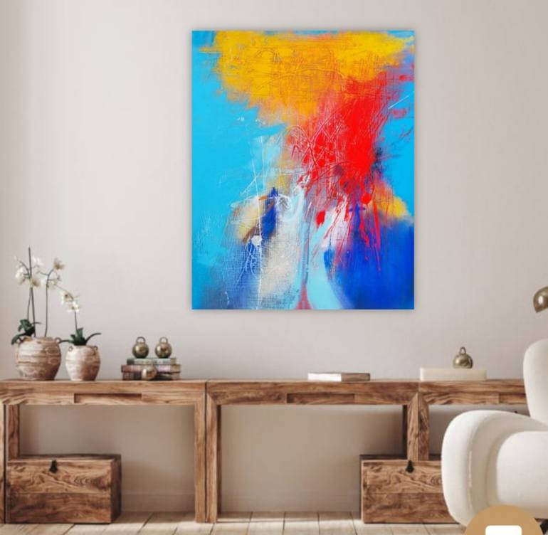 Original Abstract Expressionism Portrait Painting by Ilgvars Zalans