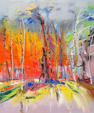 Original Abstract Expressionism Landscape Paintings by Ilgvars Zalans