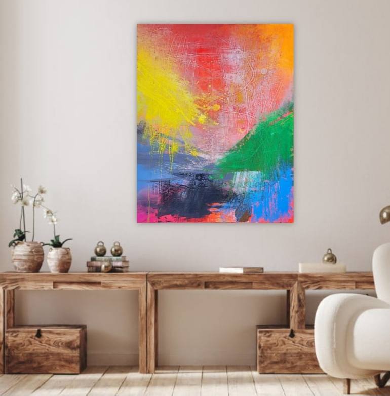 Original Abstract Painting by Ilgvars Zalans