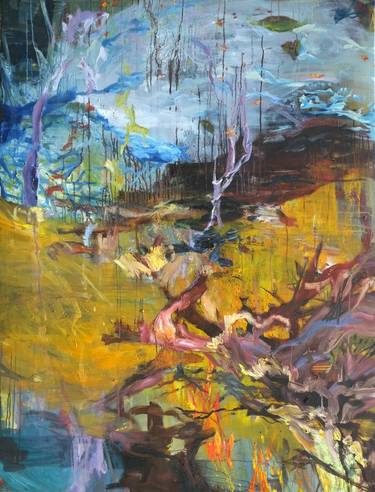 Original Abstract Expressionism Abstract Painting by Jessica Muller
