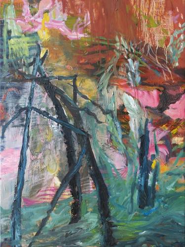 Original Abstract Expressionism Abstract Painting by Jessica Muller