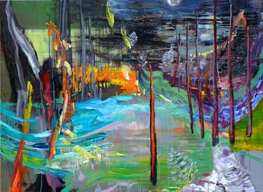 Original Abstract Expressionism Abstract Paintings by Jessica Muller