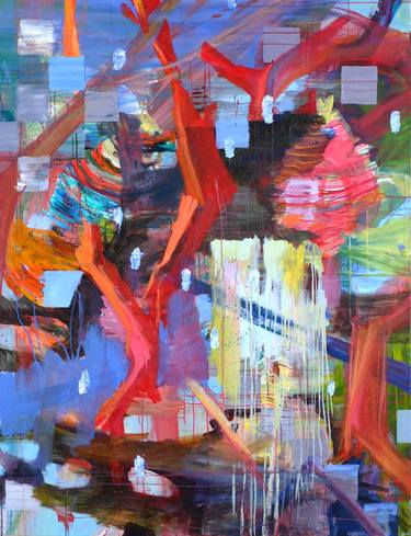 Original Abstract Expressionism Abstract Paintings by Jessica Muller