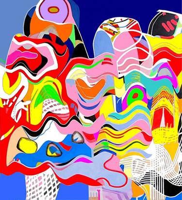 Original Abstract Food Paintings by Barron Holland