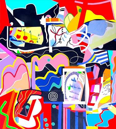 Original Abstract Popular culture Paintings by Barron Holland