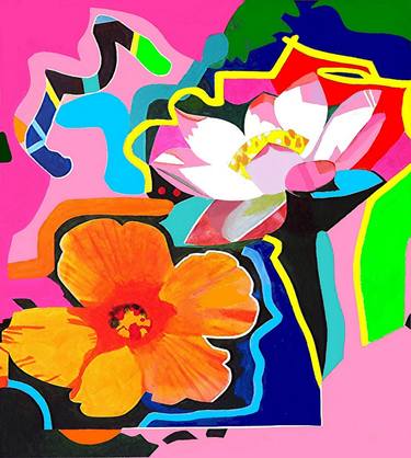 Print of Abstract Floral Paintings by Barron Holland