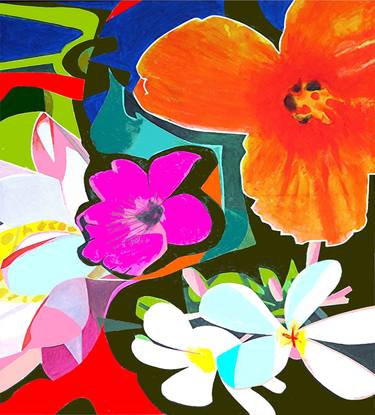 Print of Abstract Floral Paintings by Barron Holland