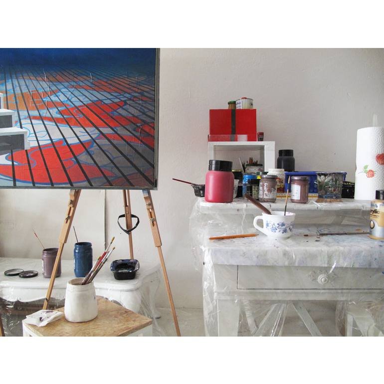 Original Expressionism Architecture Painting by Gaetano & Valentina