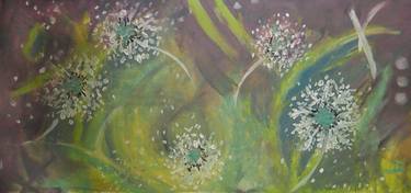 Original Abstract Floral Painting by Kate Bichlmaier