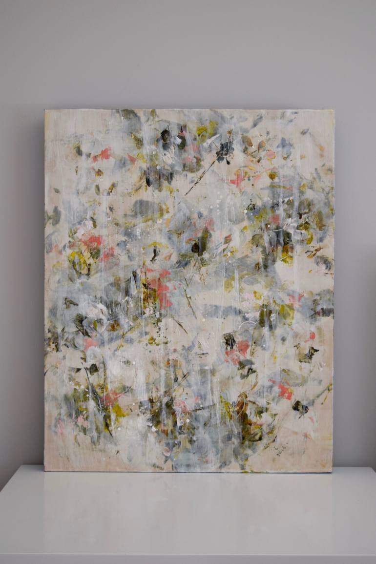 Original Abstract Botanic Painting by Sali Swalla