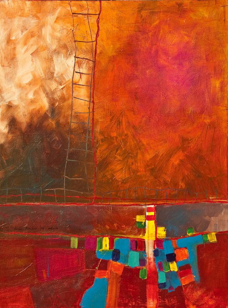 Jacob's Ladder Painting by brian pimlott Saatchi Art