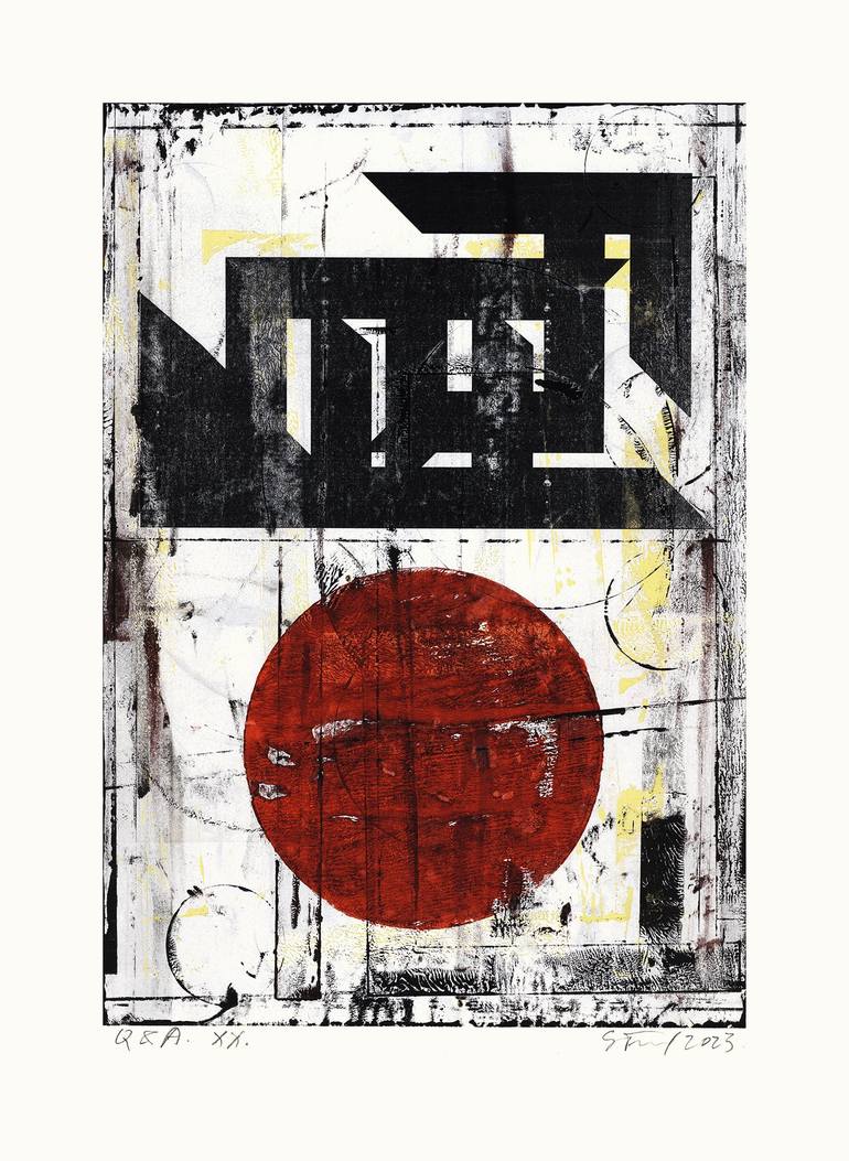Original Modern Abstract Collage by Peter Strnad