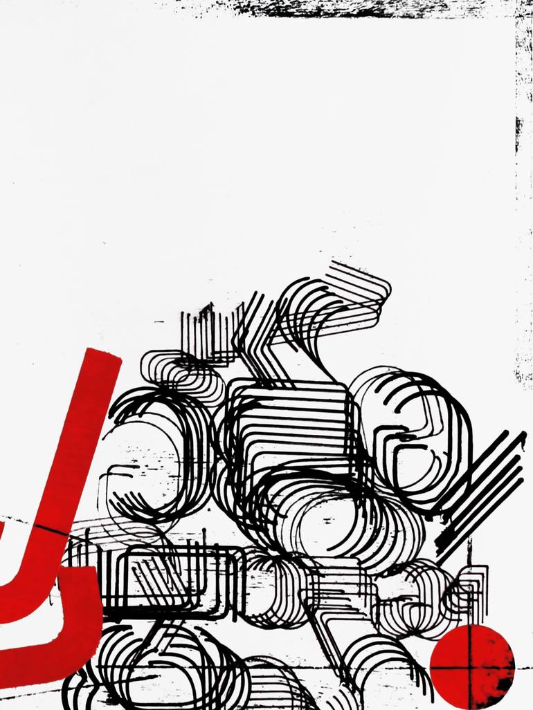 Original Contemporary Abstract Collage by Peter Strnad