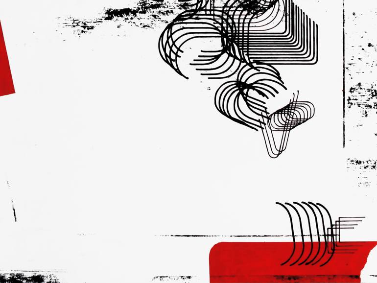 Original Contemporary Abstract Collage by Peter Strnad