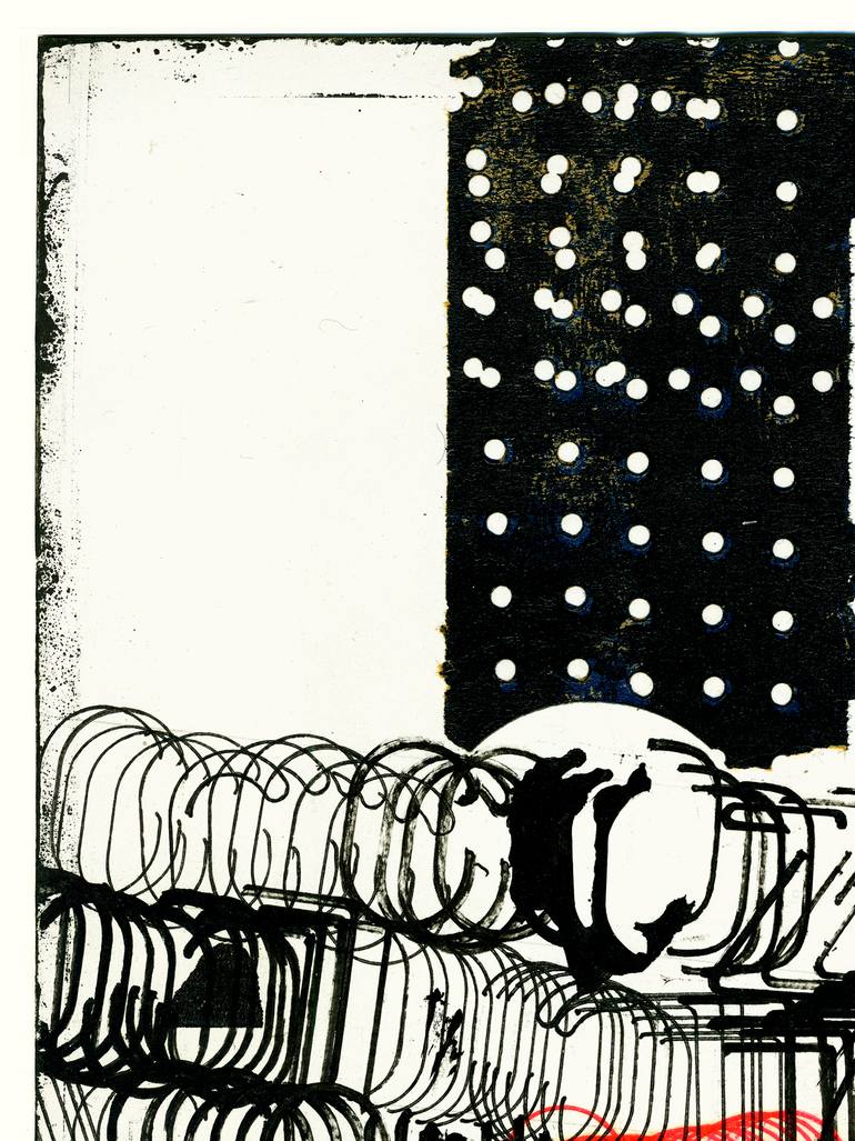 Original Contemporary Abstract Collage by Peter Strnad