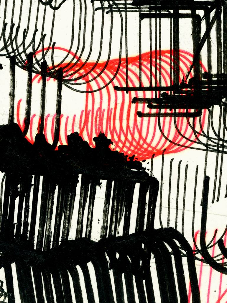 Original Contemporary Abstract Collage by Peter Strnad