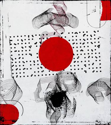 Original Modern Abstract Collage by Peter Strnad