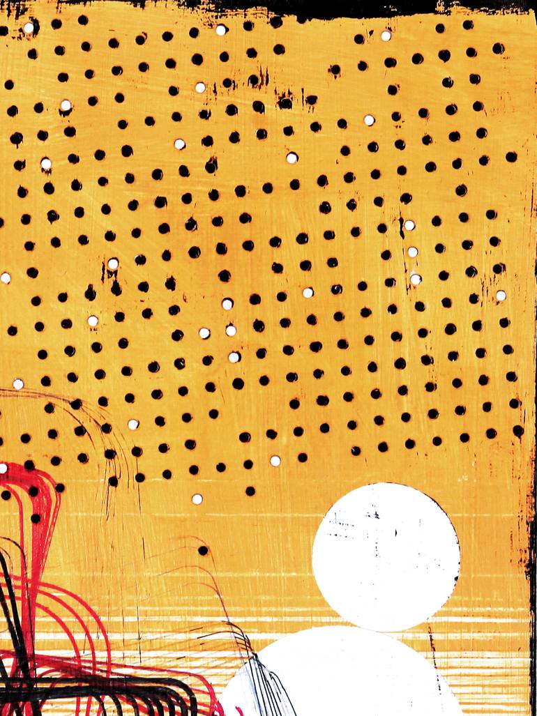 Original Abstract Expressionism Abstract Mixed Media by Petr Strnad