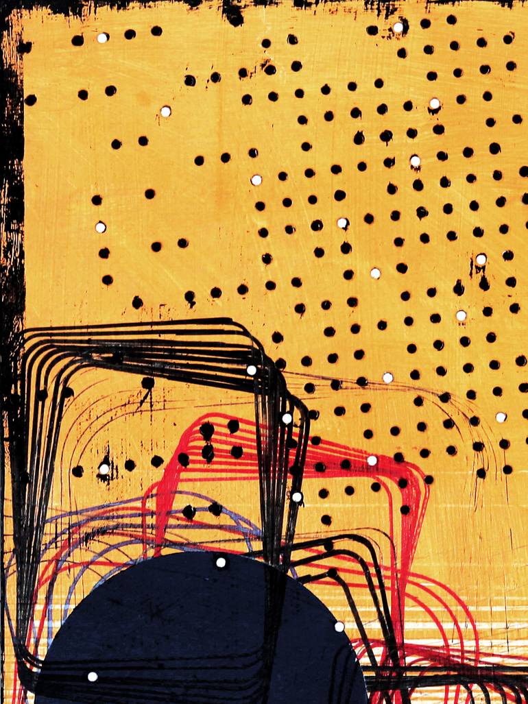 Original Abstract Expressionism Abstract Mixed Media by Petr Strnad