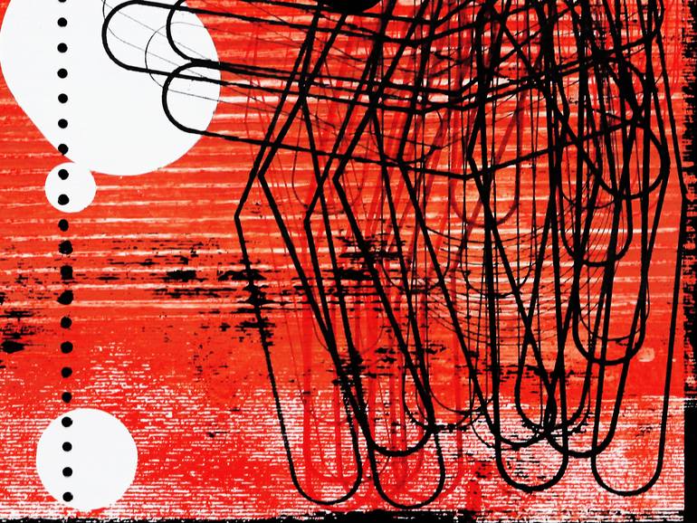 Original Abstract Expressionism Abstract Mixed Media by Petr Strnad