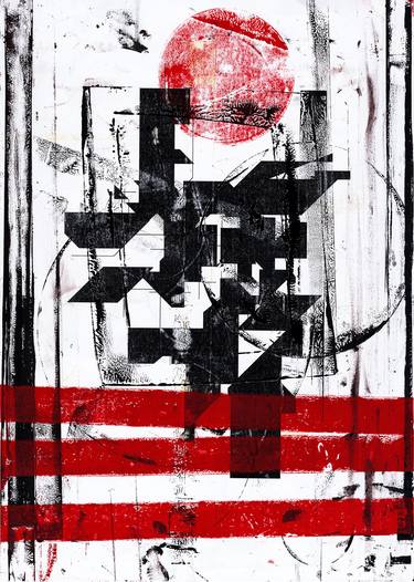 Original Abstract Collage by Peter Strnad