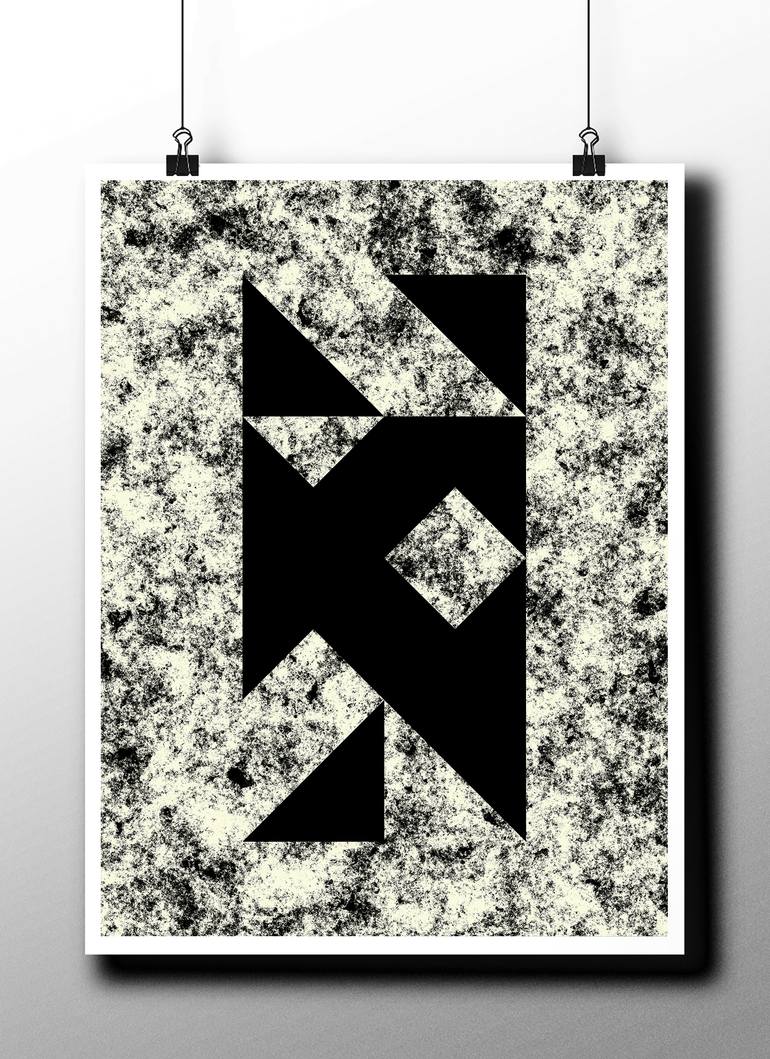 Original Minimalism Abstract Digital by Peter Strnad