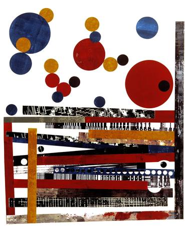 Original Abstract Collage by Peter Strnad