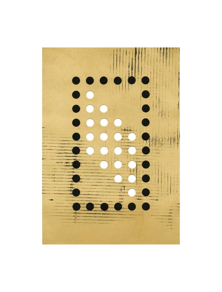 Original Minimalism Abstract Collage by Peter Strnad