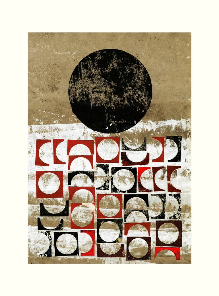 Original Abstract Collage by Peter Strnad