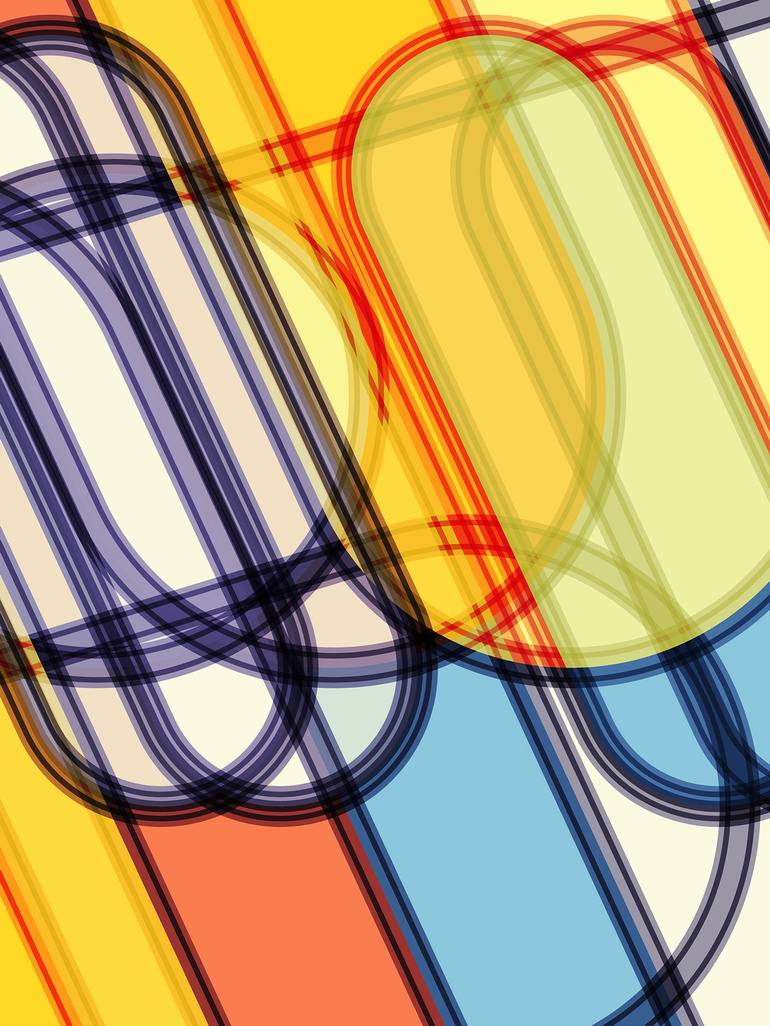 Original Modern Abstract Digital by Peter Strnad