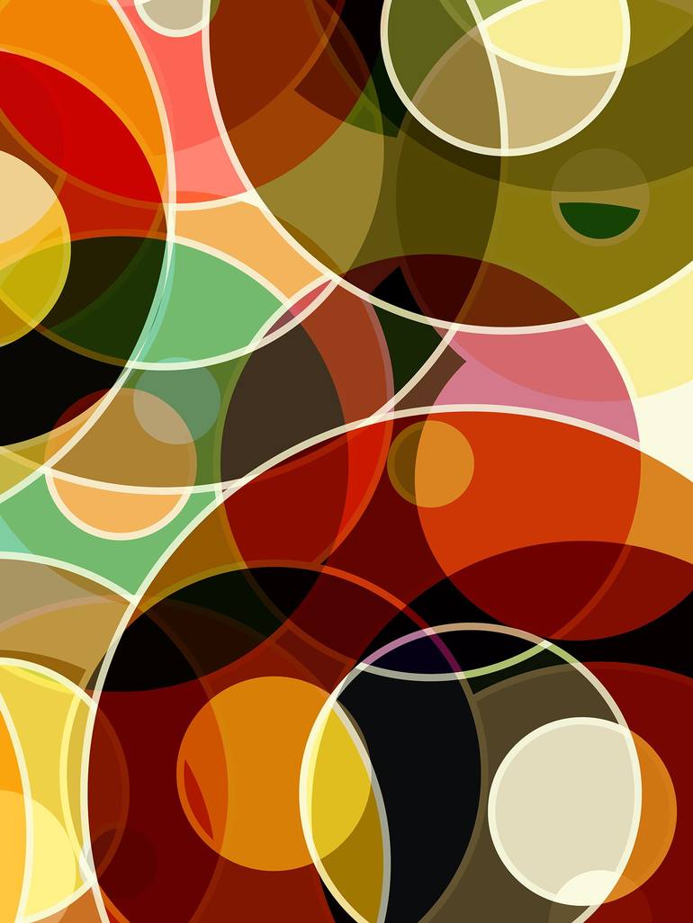 Original Modern Abstract Digital by Peter Strnad