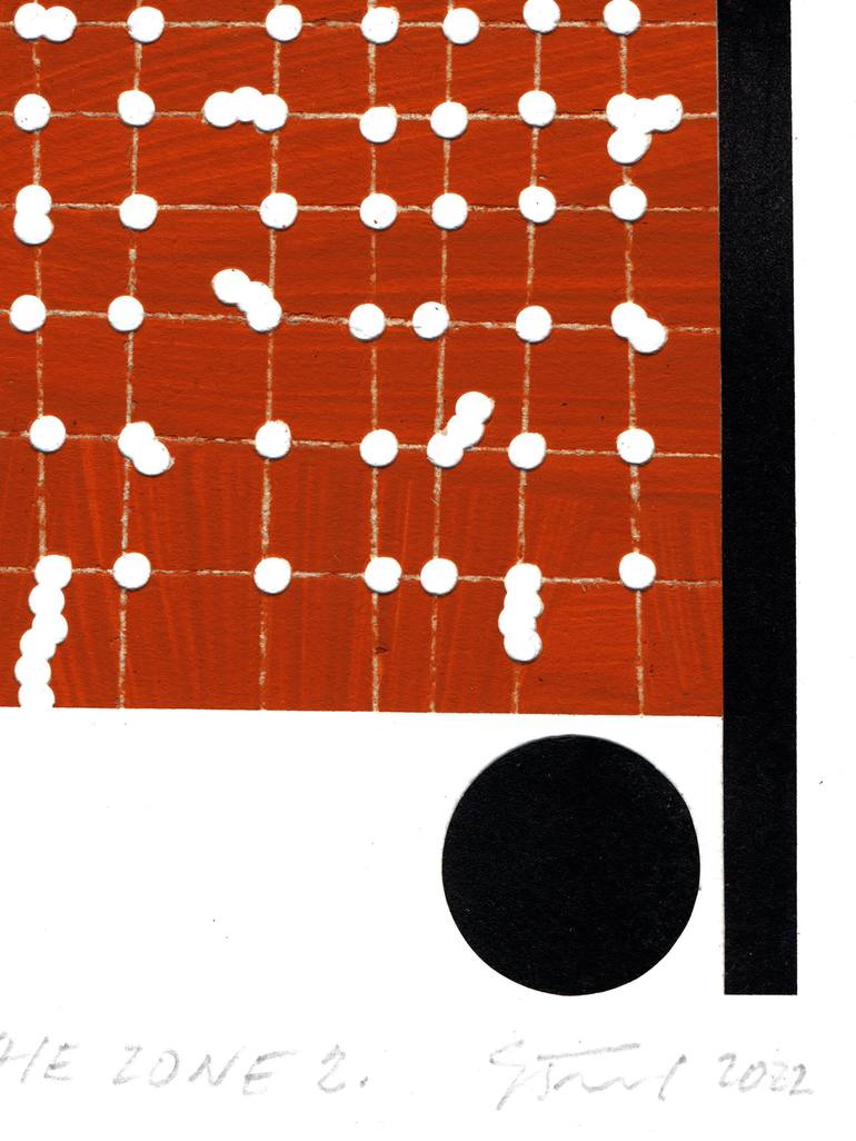 Original Minimalism Abstract Collage by Peter Strnad