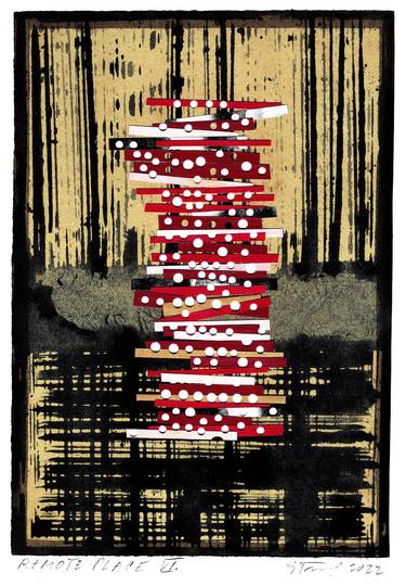 Original Modern Abstract Collage by Peter Strnad