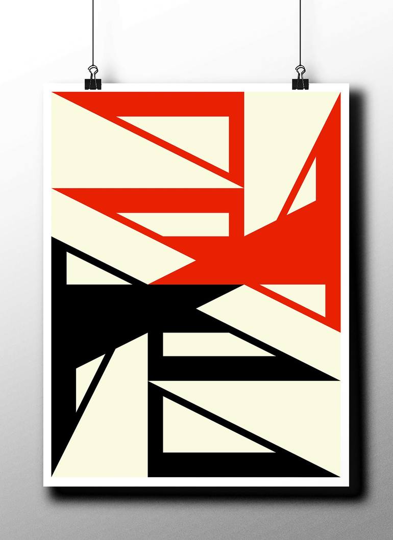 Original Minimalism Abstract Digital by Peter Strnad