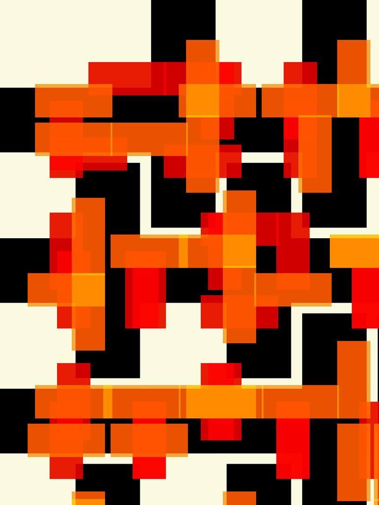 Original Modern Abstract Digital by Peter Strnad