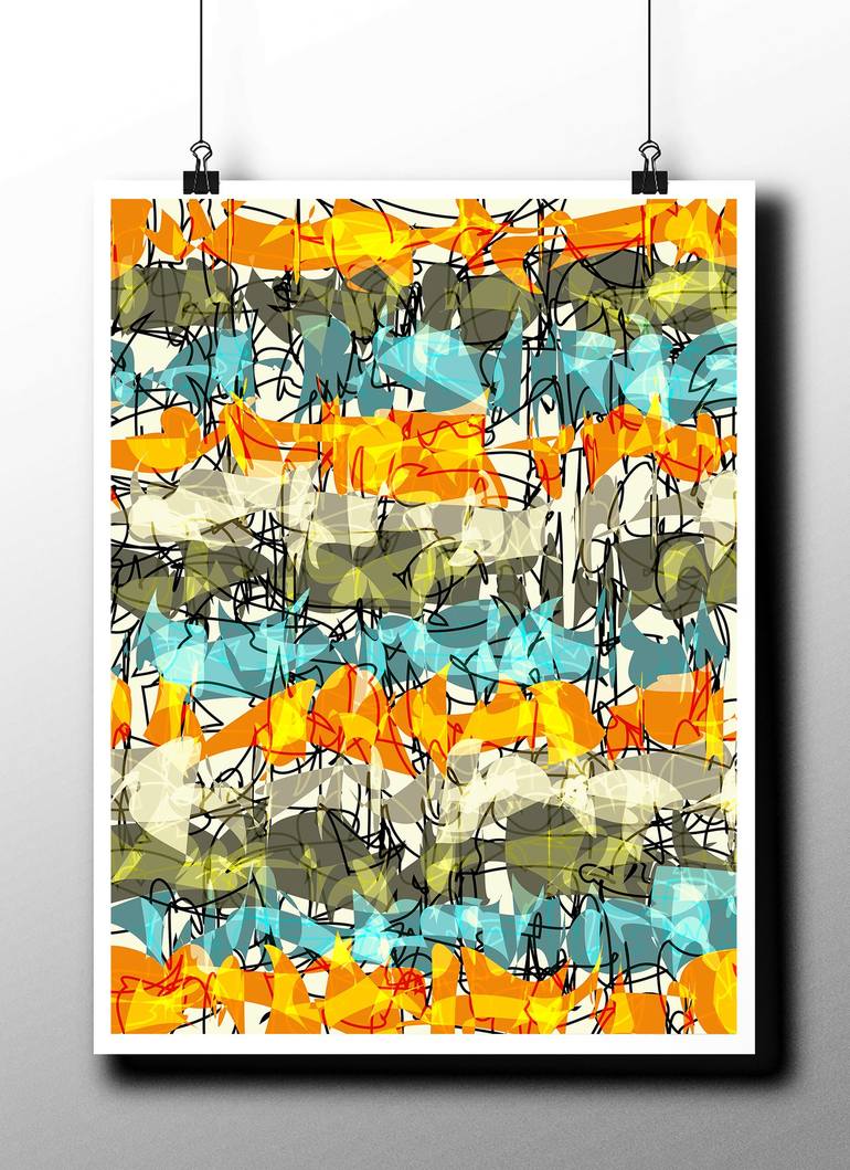 Original Abstract Digital by Peter Strnad