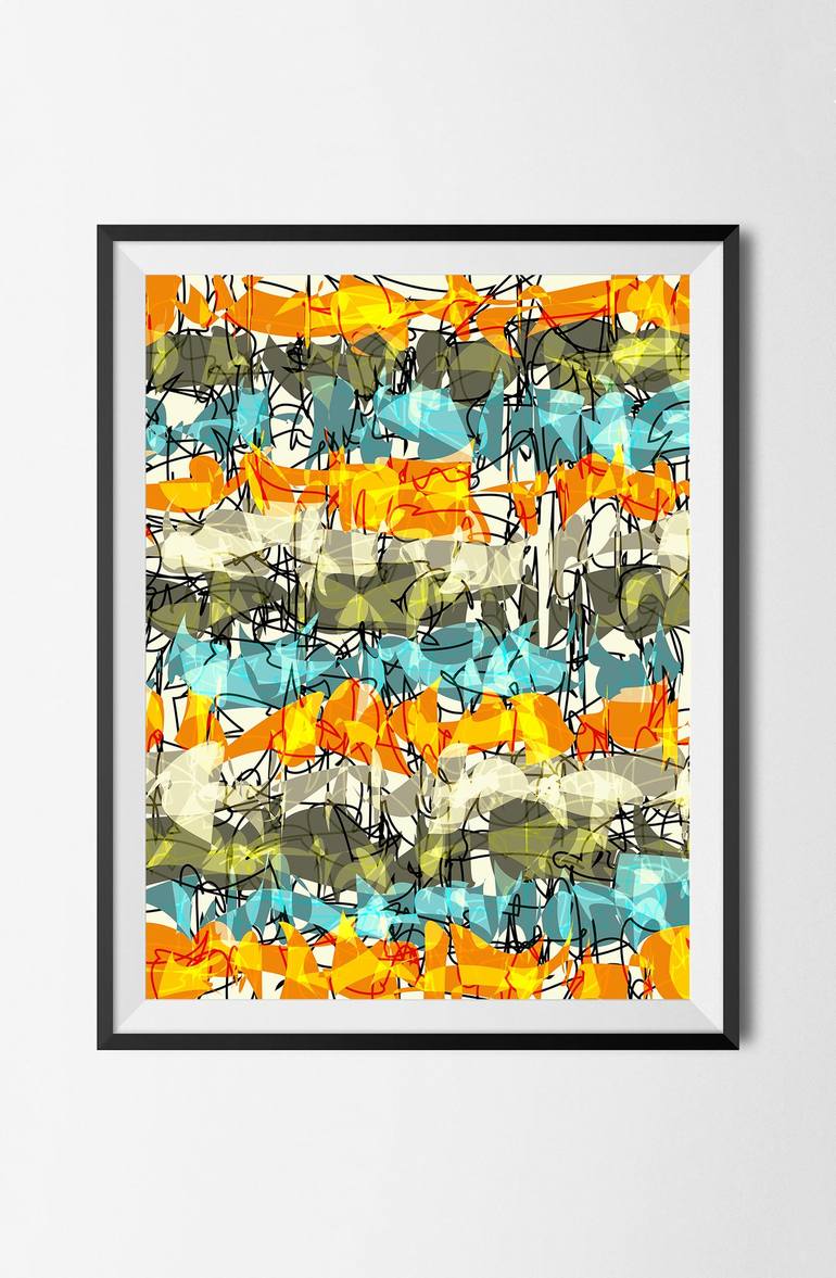 Original Abstract Digital by Peter Strnad