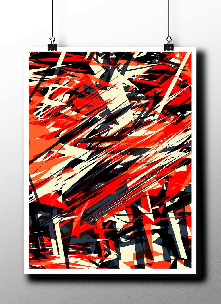 Original Abstract Expressionism Abstract Digital by Peter Strnad