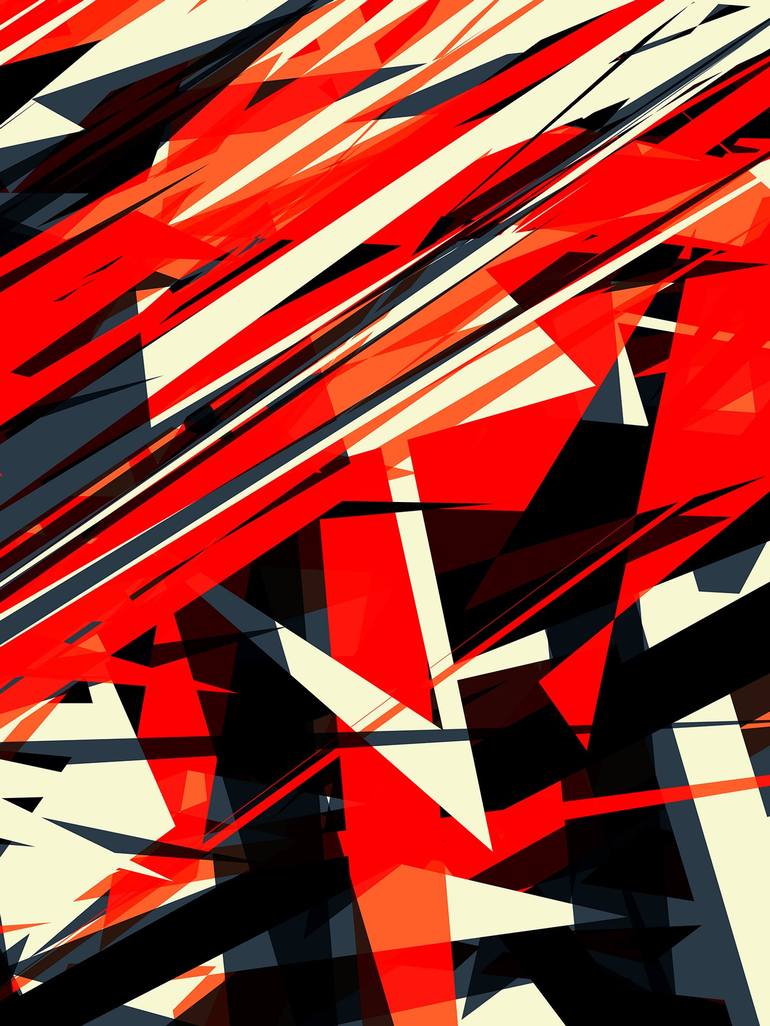 Original Abstract Expressionism Abstract Digital by Peter Strnad