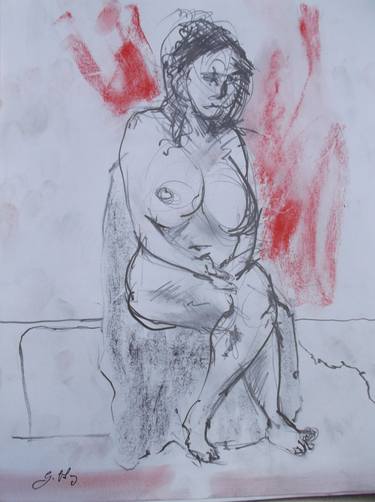 Print of Nude Drawings by greg hoey