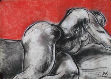 Print of Expressionism Nude Drawings by greg hoey